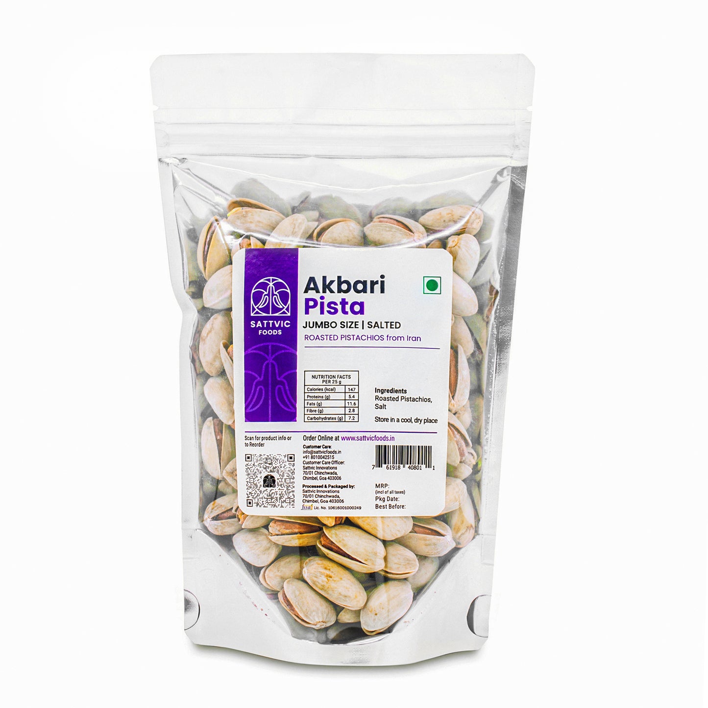 Akbari Pistas Jumbo size Roasted Pistachios