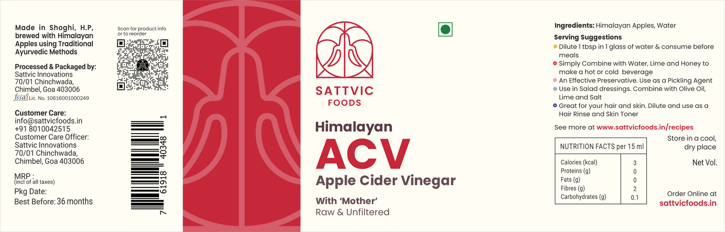 Apple Cider Vinegar | Raw & Unfiltered | Mother Culture