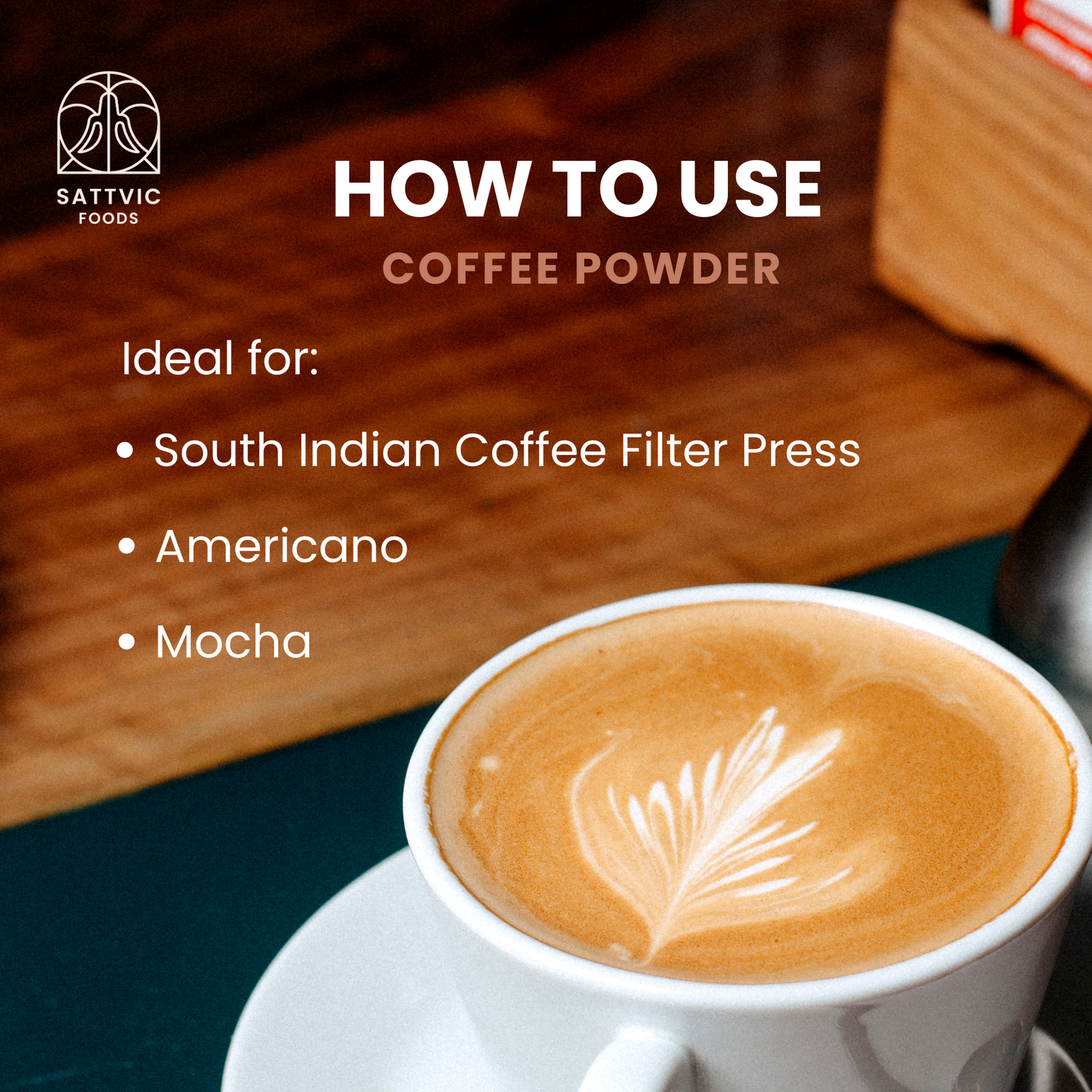 Arabica Organic Coffee Powder | Medium Dark Roast