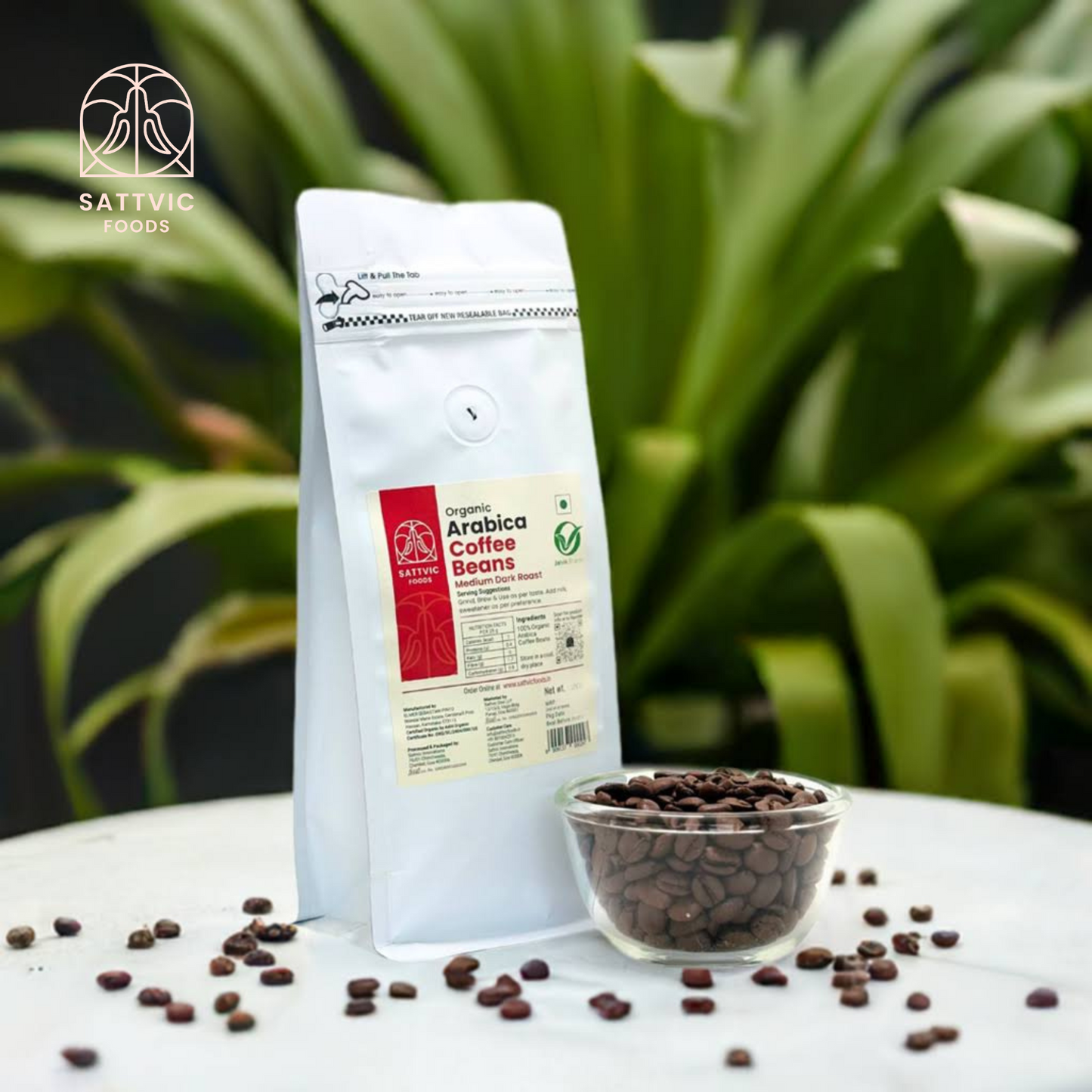 Organic Arabica Coffee Beans | Medium Dark Roast