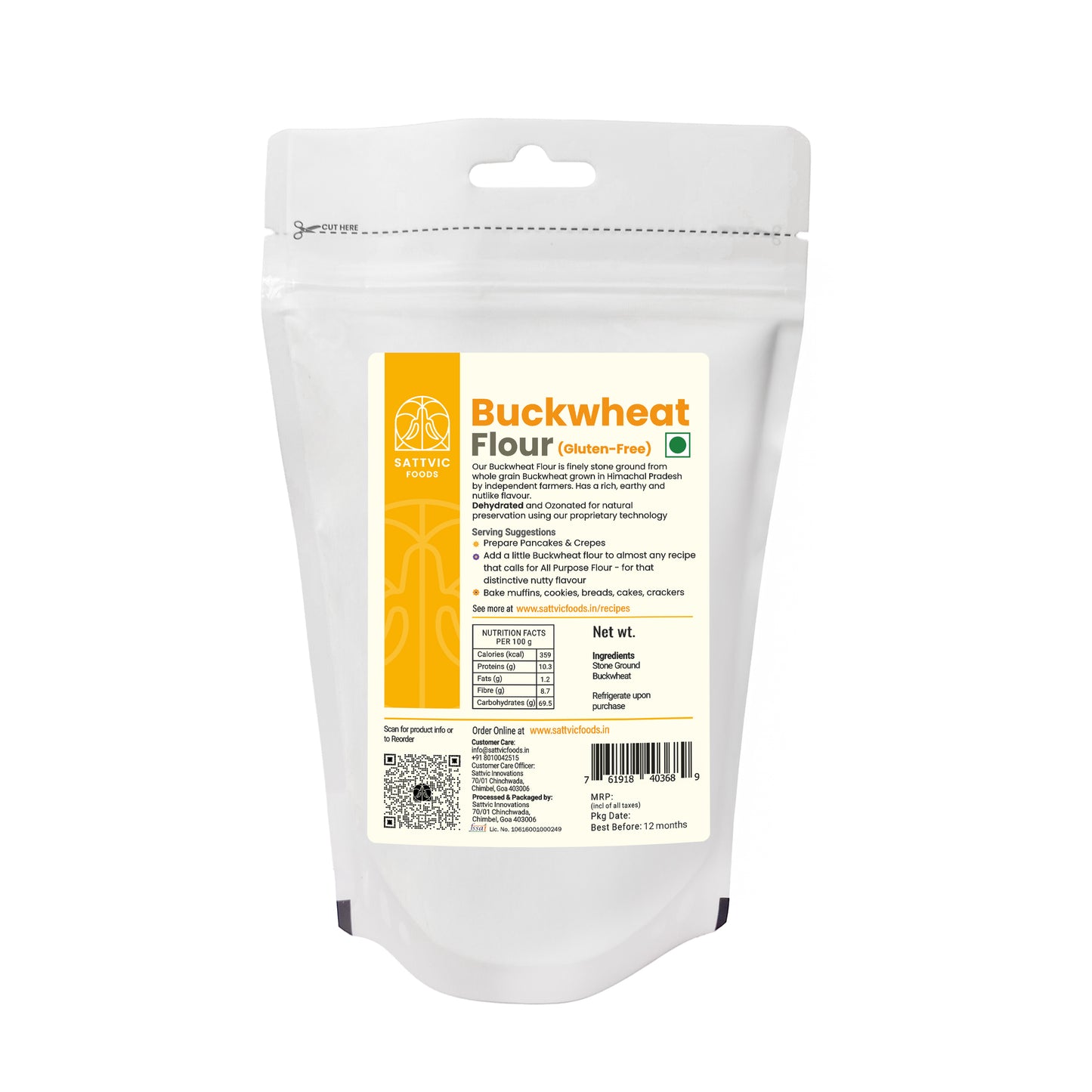 Buckwheat Flour | Gluten-free | Protein and Fibre Packed
