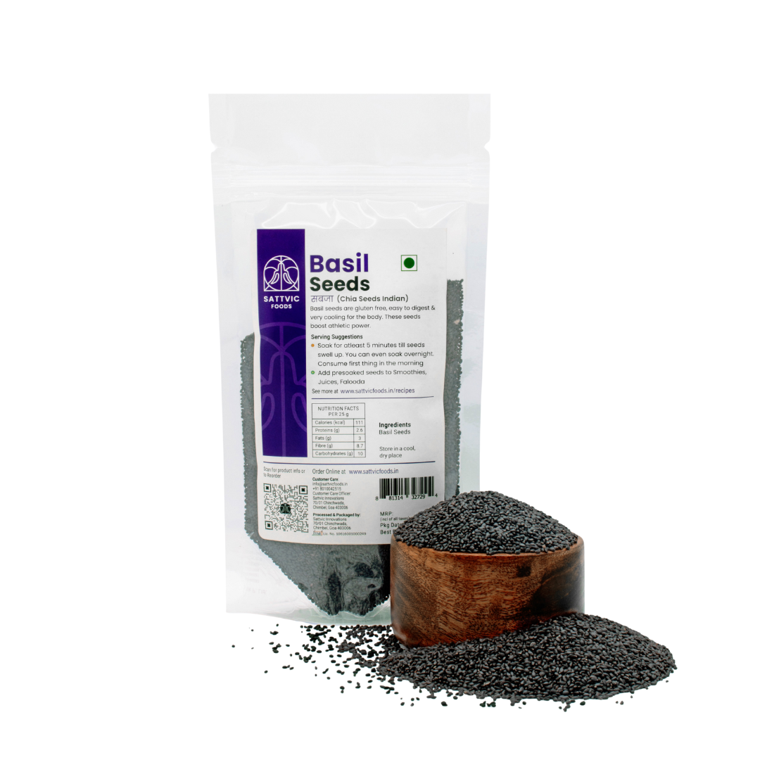 Basil Seeds (Sabja / Indian Chia seeds)