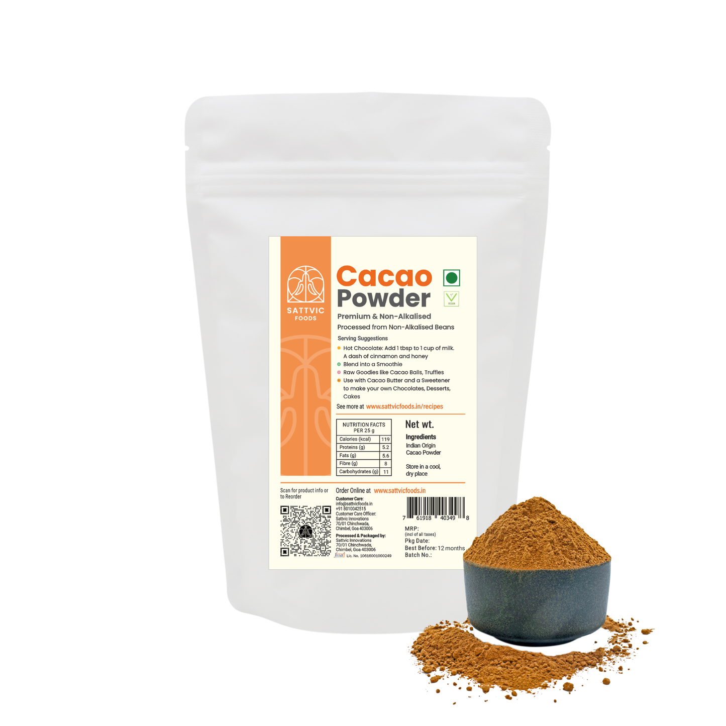 Cacao Powder | Pure & Non-Alkalised