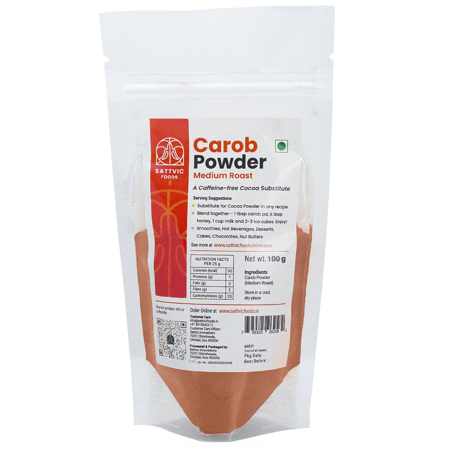 Carob Powder | Medium Roast | Caffeine-Free