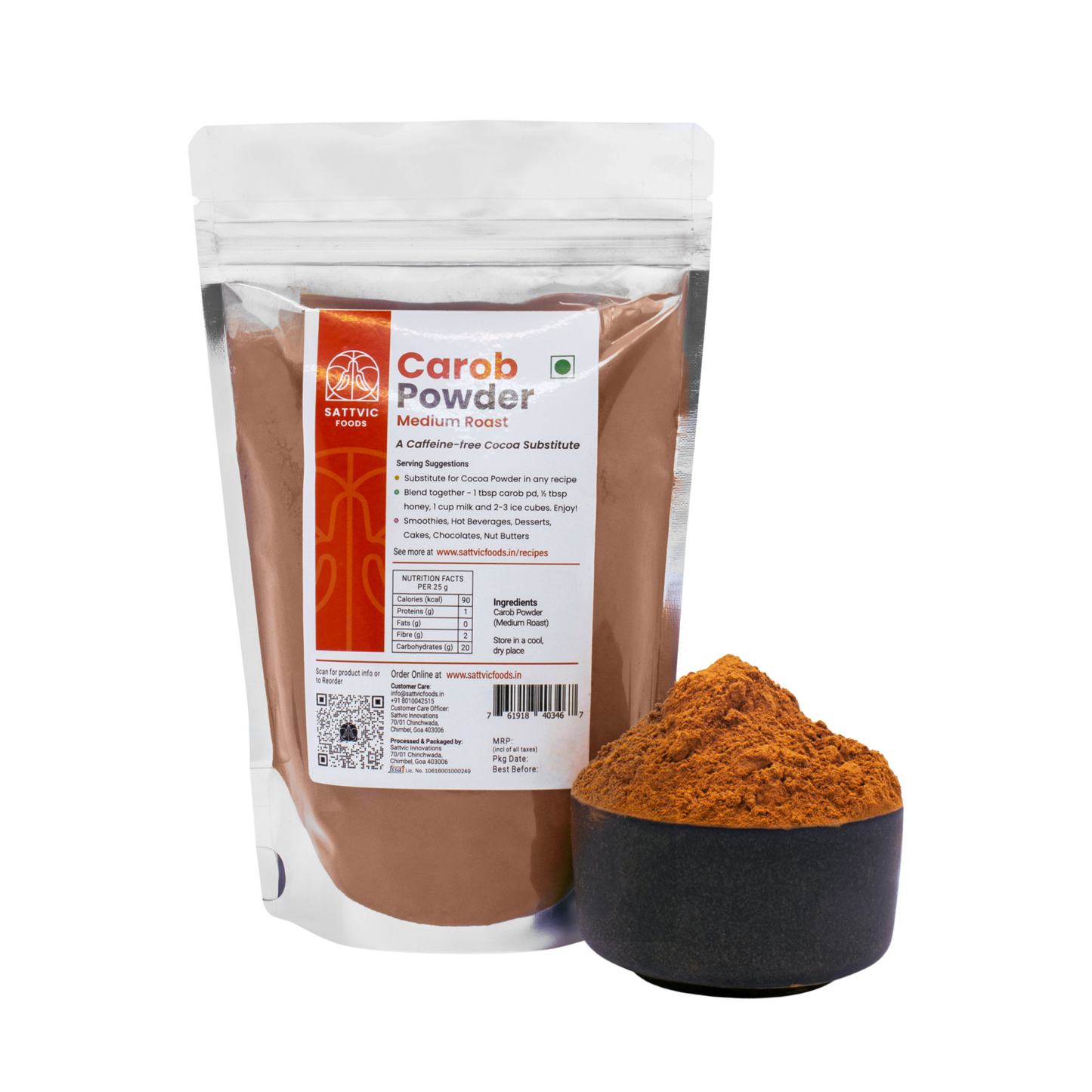 Carob Powder | Medium Roast | Caffeine-Free