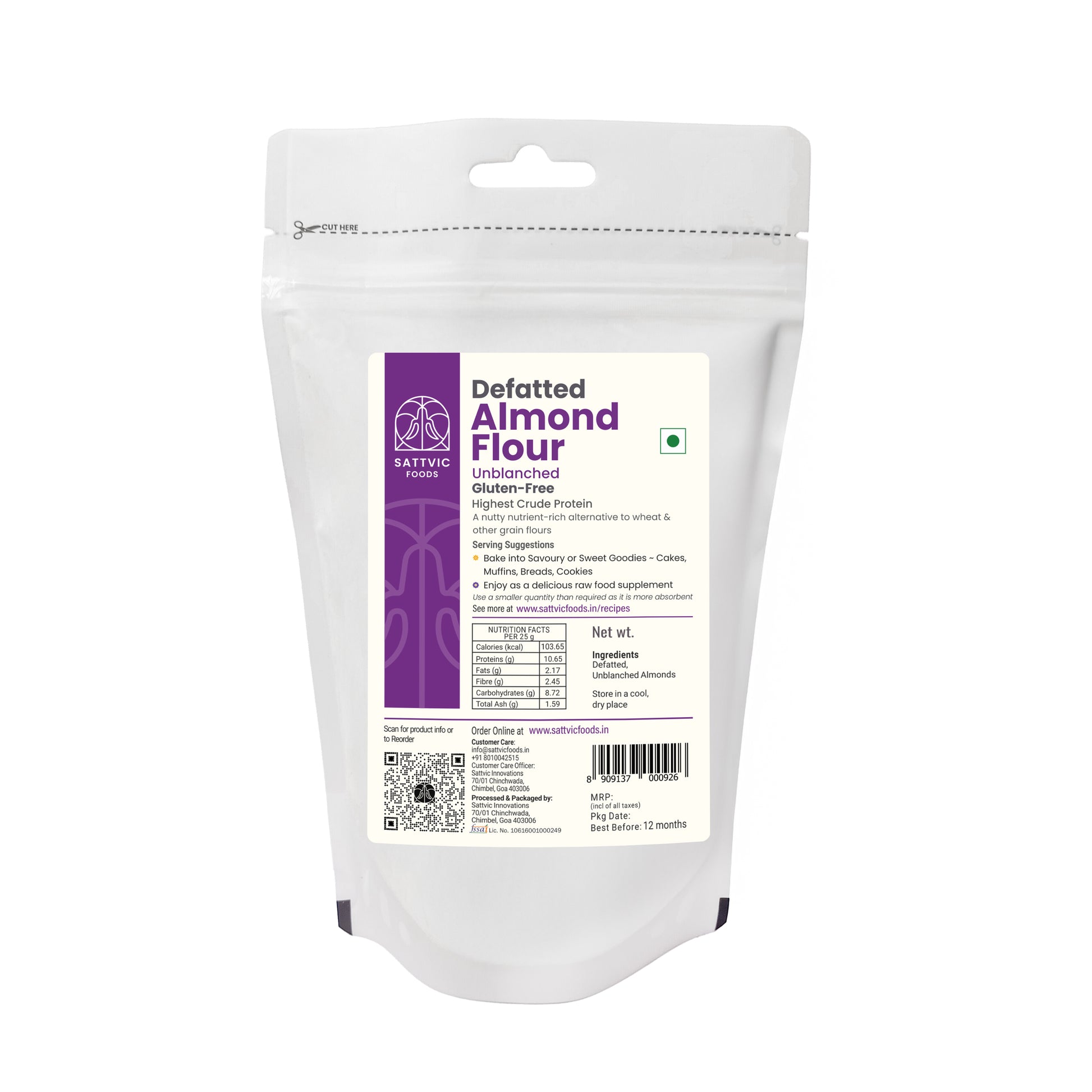 Defatted Almond Flour | Unblanched, Keto & Gluten-Free