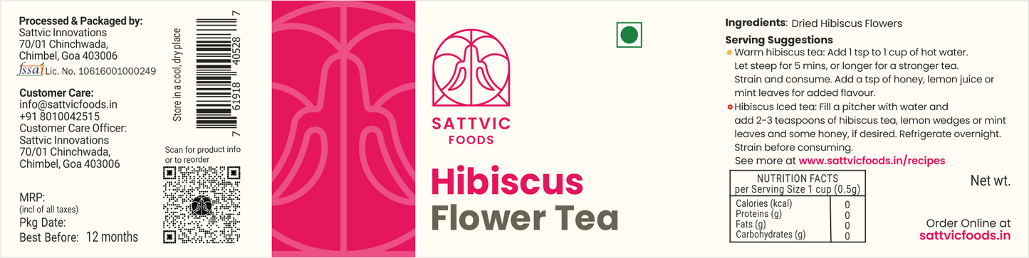 Hibiscus Flowers - Herbal Tea (Kashmir)