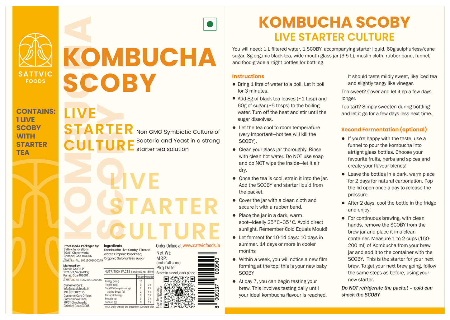 Kombucha Scoby | Live Starter Culture