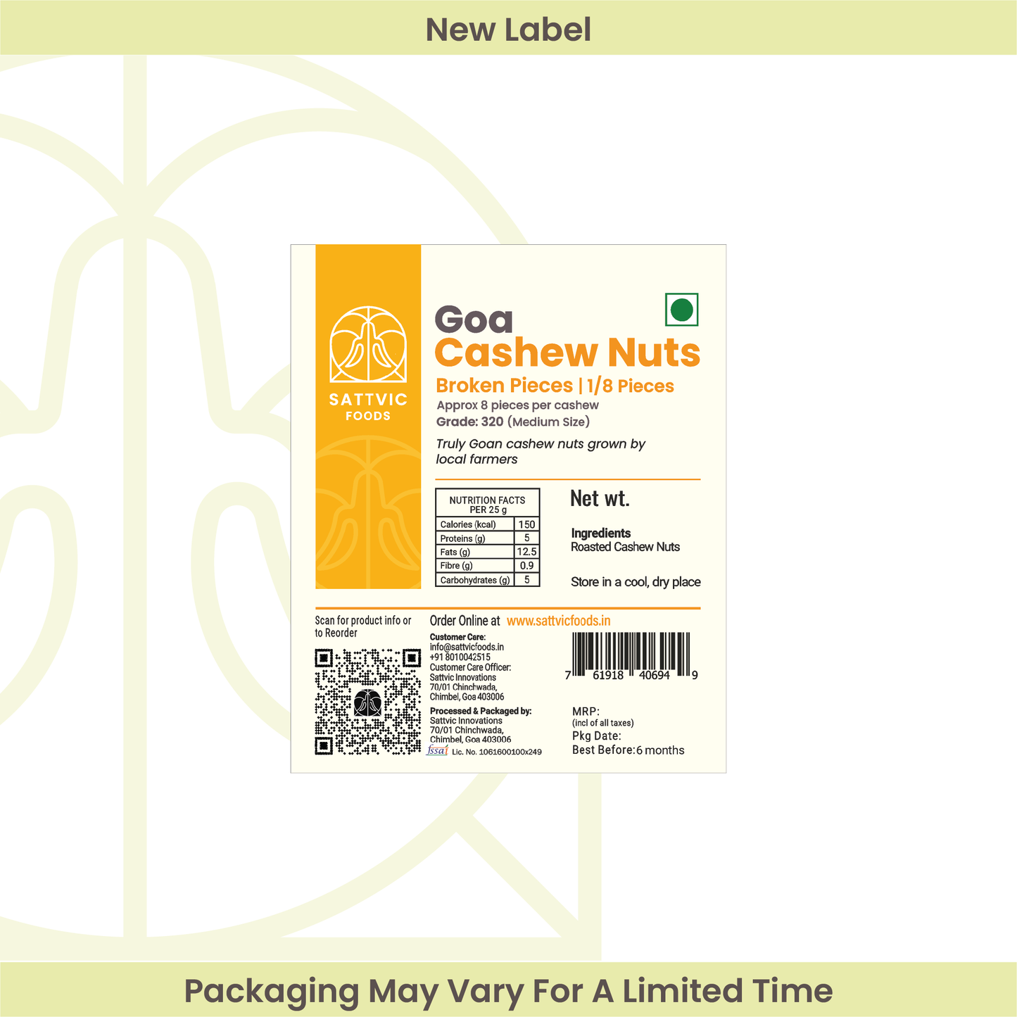 Broken Cashew Nut Pieces