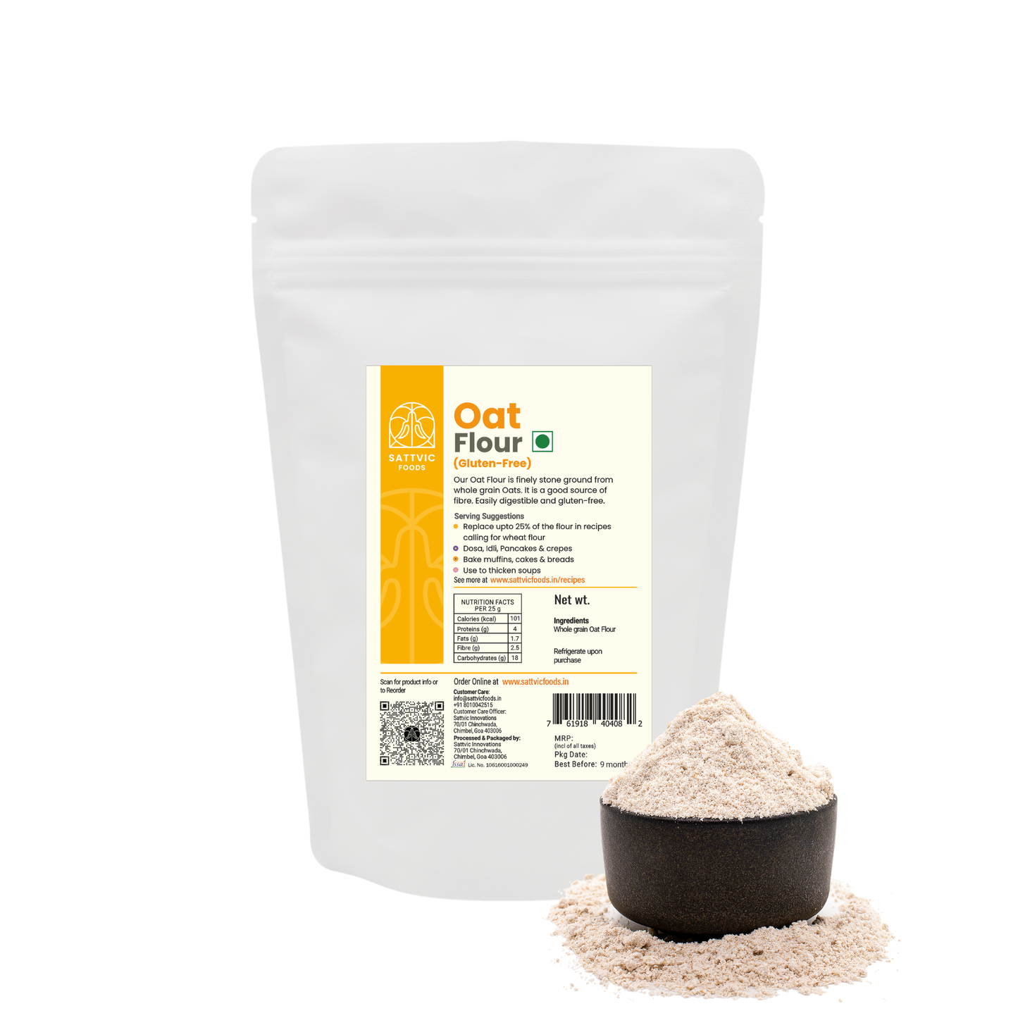 Oat Flour | Stone-Ground, Whole-Grain & Gluten-Free