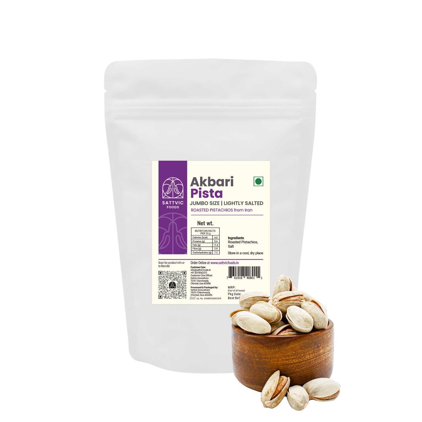 Akbari Pistas | Roasted and Salted | Jumbo size
