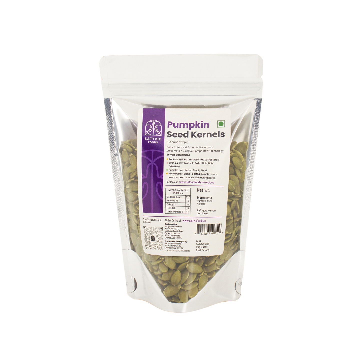 Green Pumpkin Seeds | Mineral-Rich | No Shell