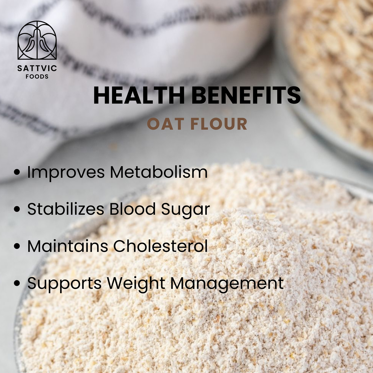 Health benefits of oat flour
