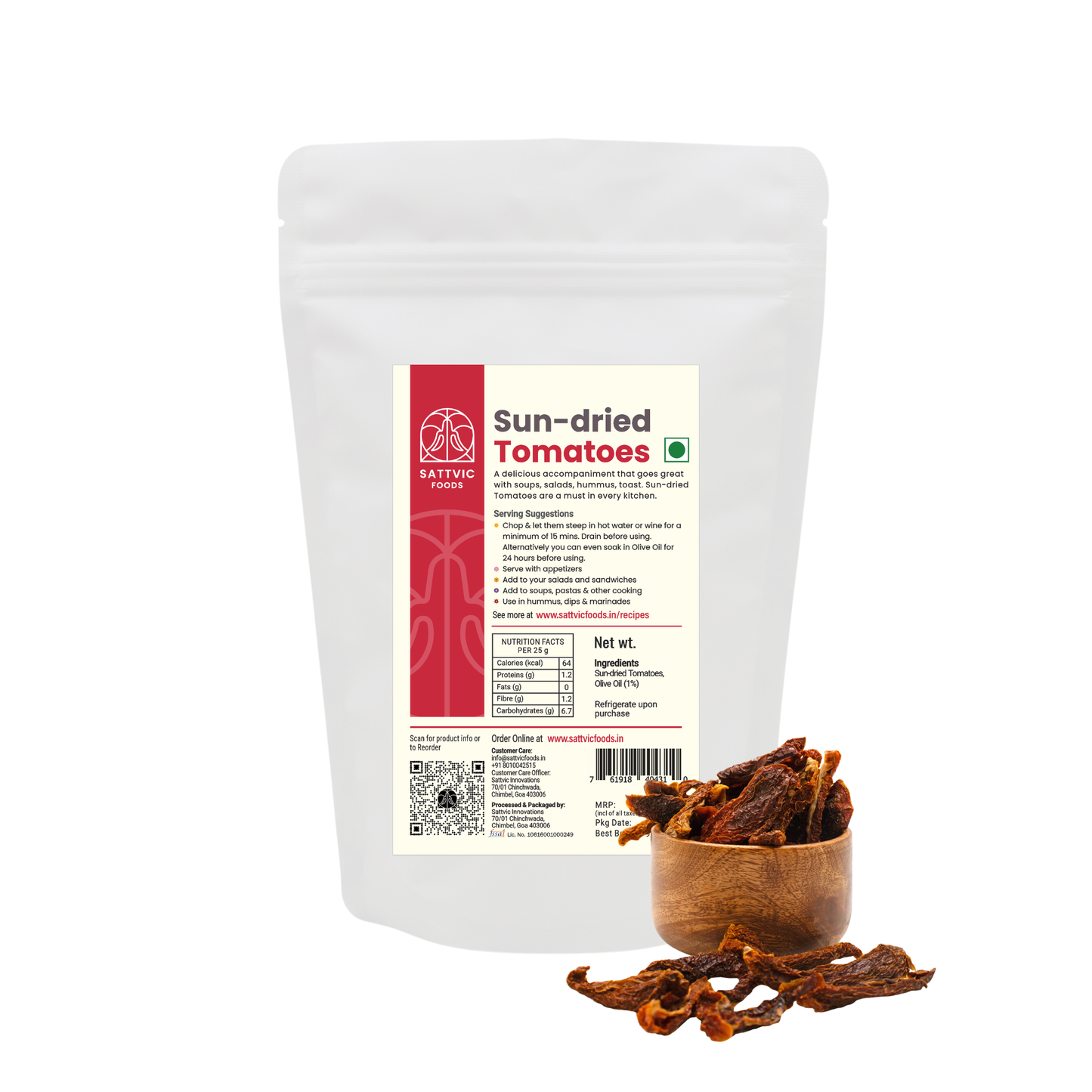 Sun-Dried Tomatoes | Indian Origin | 1% Olive Oil