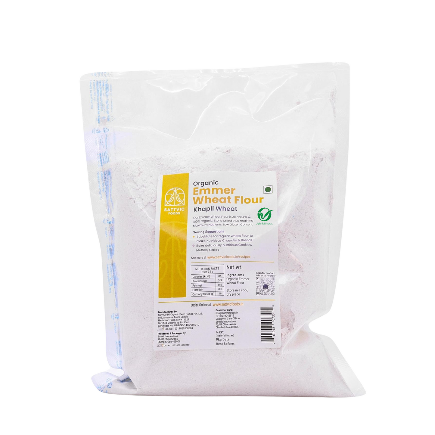 Emmer Wheat Flour / Khapli Atta | Certified Organic