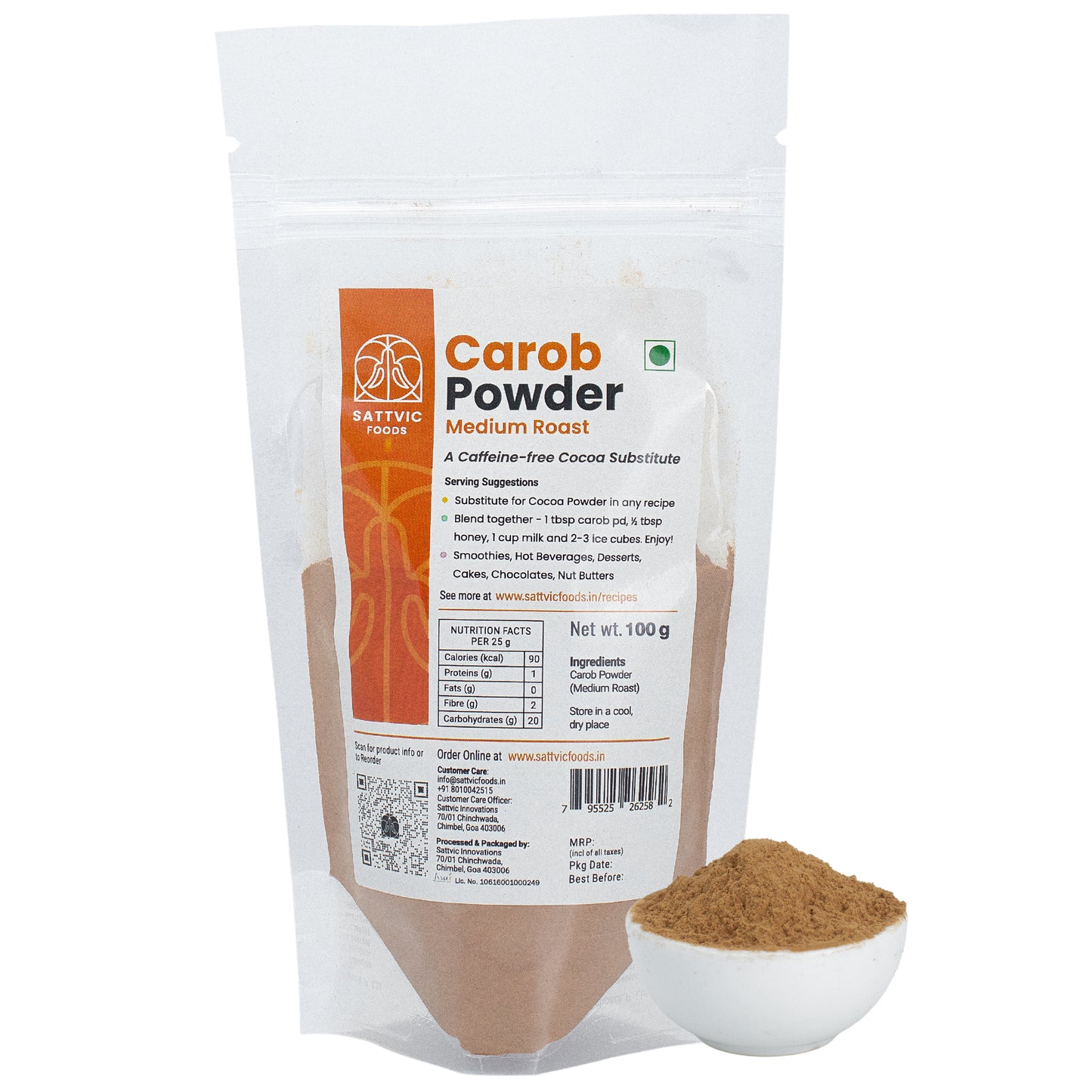 Carob Powder | Medium Roast | Caffeine-Free