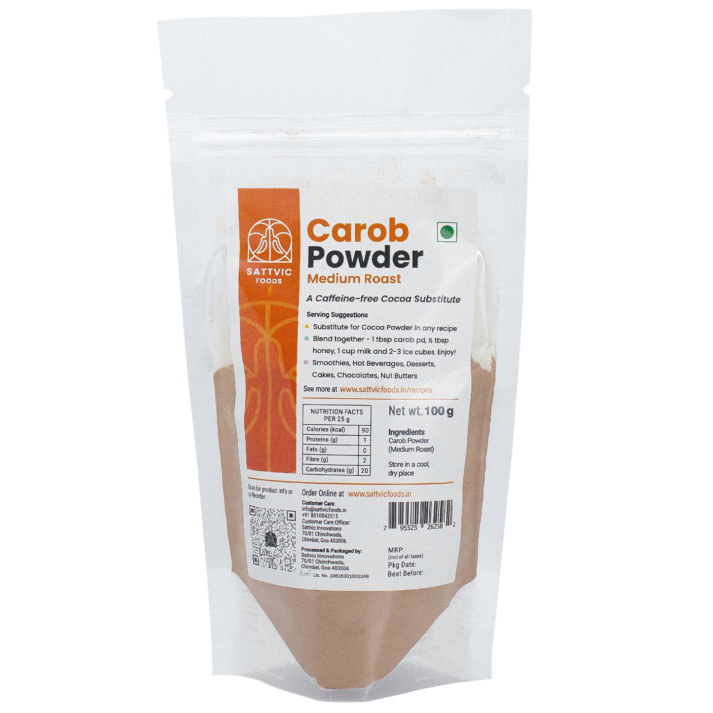 Carob Powder | Medium Roast | Caffeine-Free