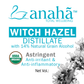Witch Hazel Distillate | Certified Organic Pure & Natural Toner and Astringent |  Glass Bottle Anaha