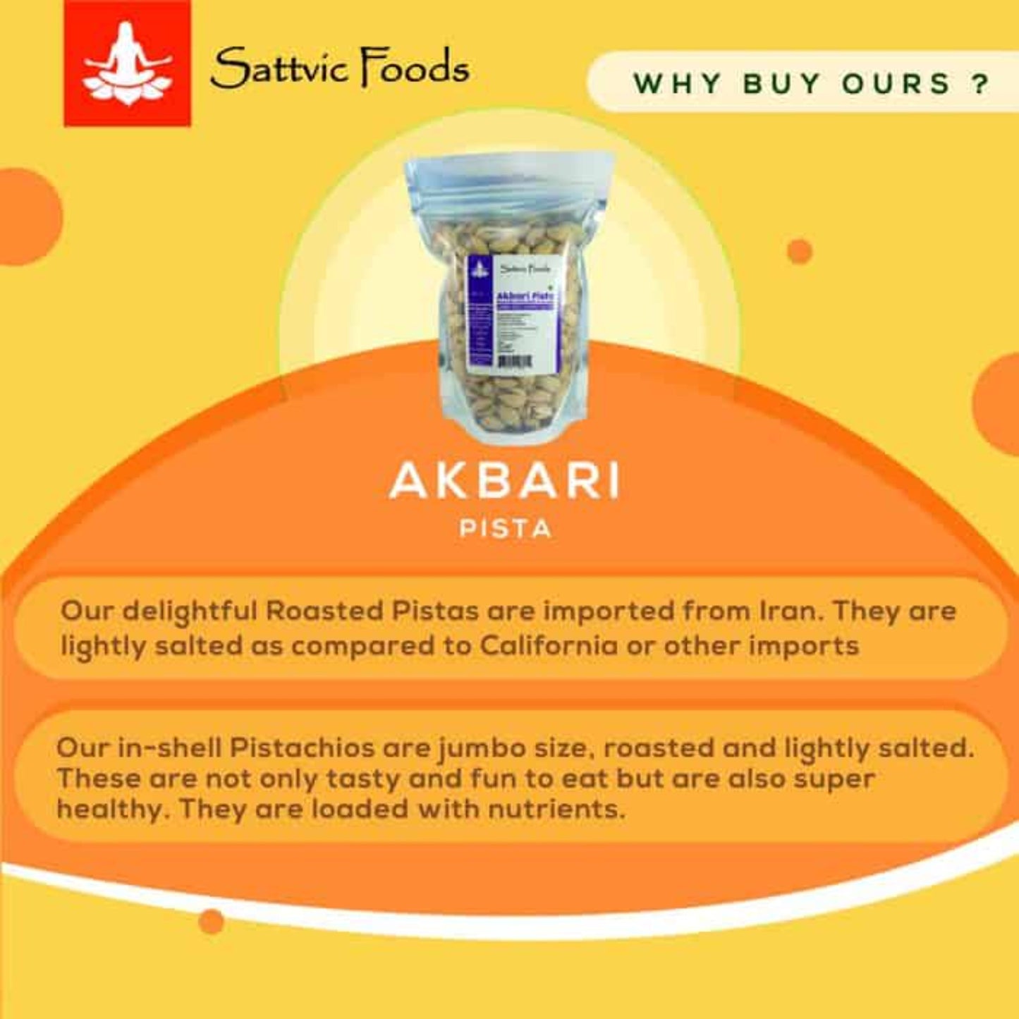 Akbari Pistas (Lightly Salted) Jumbo size Roasted Pistachios-Why Buy Ours