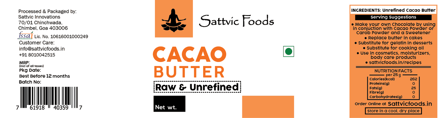 Prime Pressed Cacao Butter