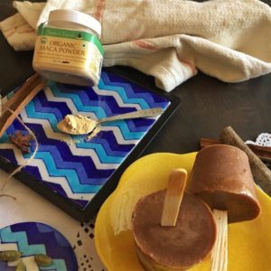 Chai Latte Popsicles with Maca