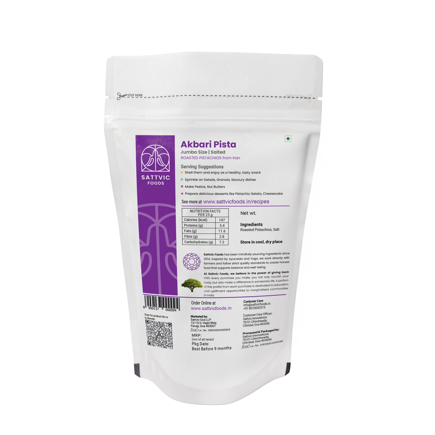 Akbari Pistas | Roasted and Salted | Jumbo size