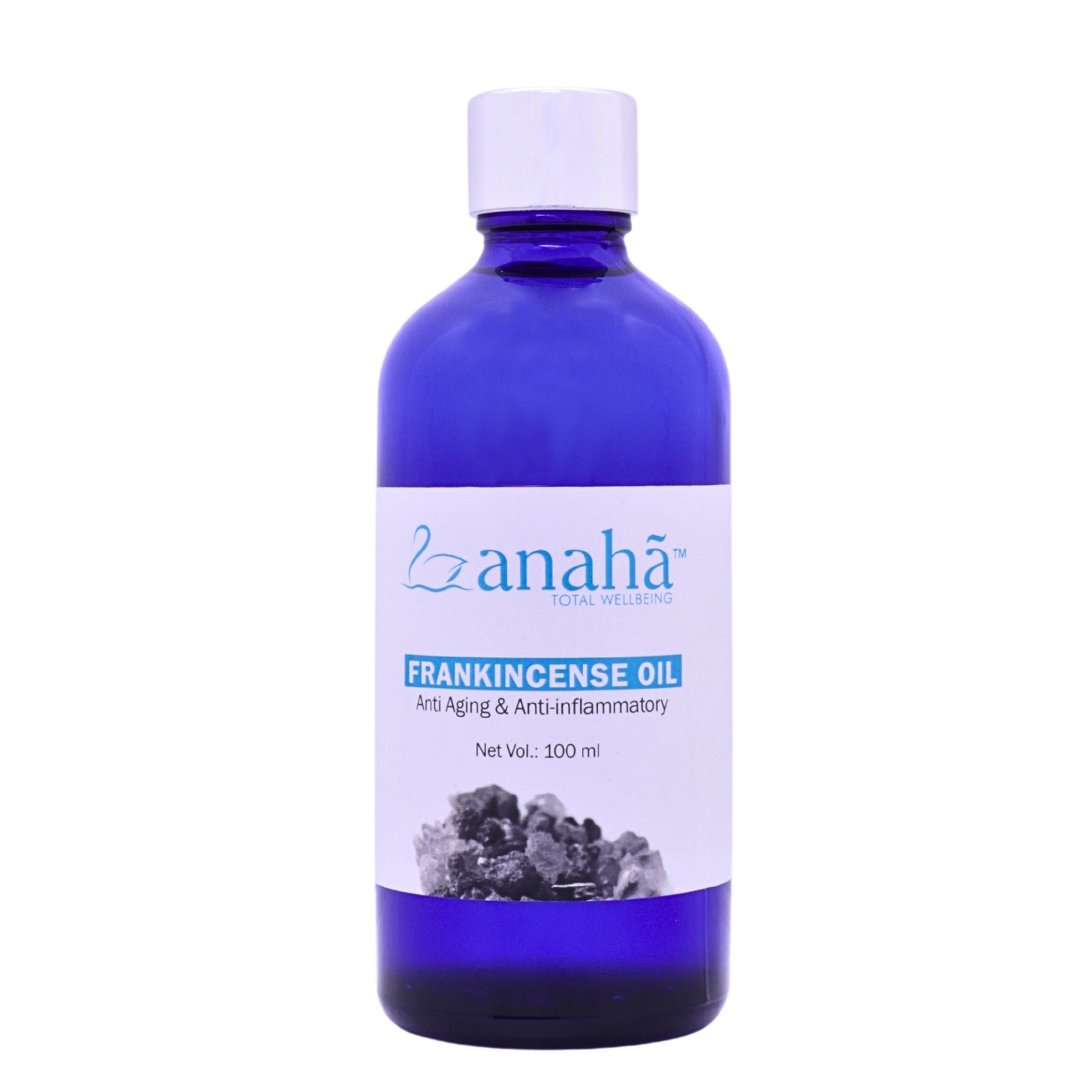 Anaha frankincense oil in a glass bottle 