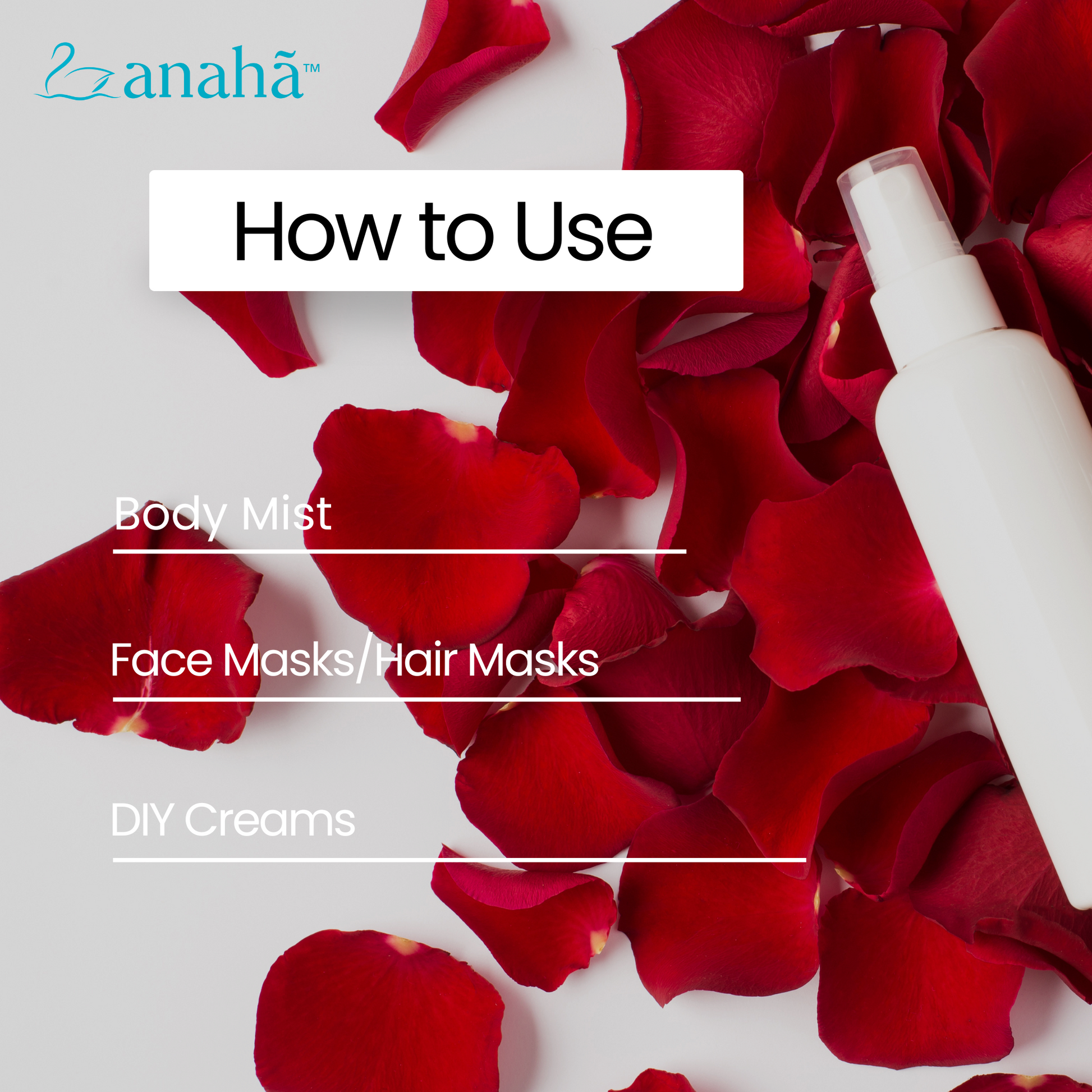 Anaha Rose Hydrosol | Pure & Natural