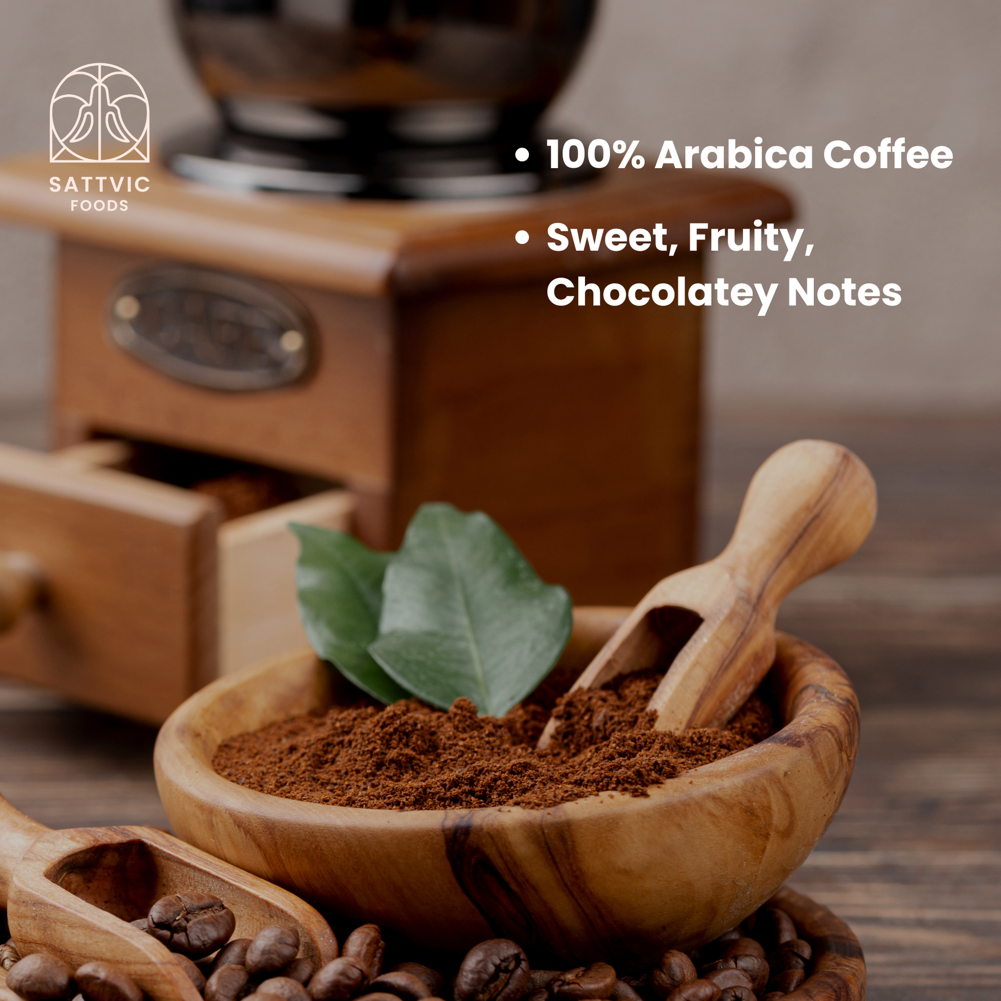 Arabica Organic Coffee Powder | Medium Dark Roast