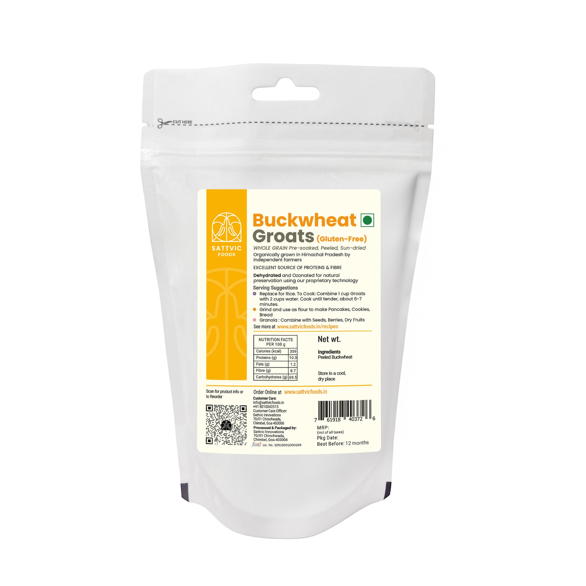 Buckwheat Groats | Gluten-free, Protein & Fibre Packed