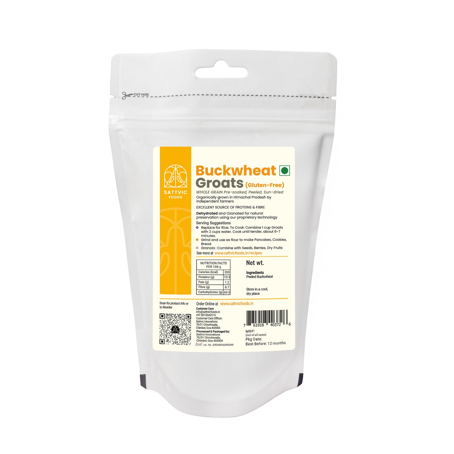 Buckwheat Groats | Gluten-free, Protein & Fibre Packed