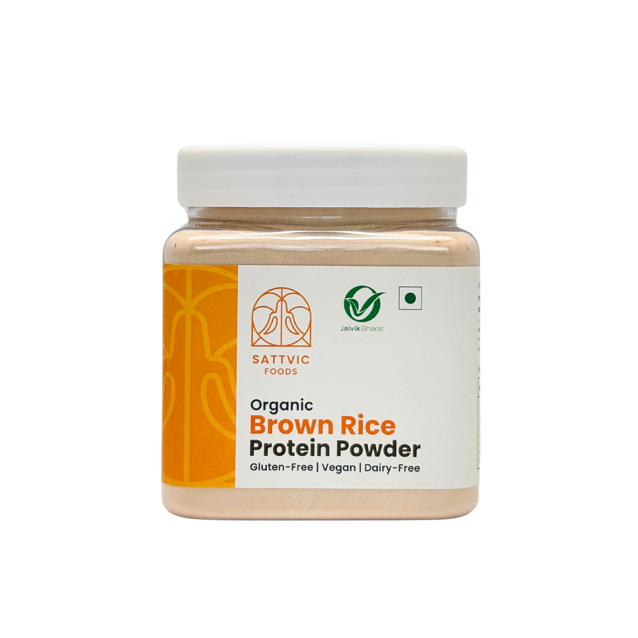 Protein Flavored Rice Brown Rice Protein Powder | Organic, Vegan & Unflavoured – Sattvic Foods