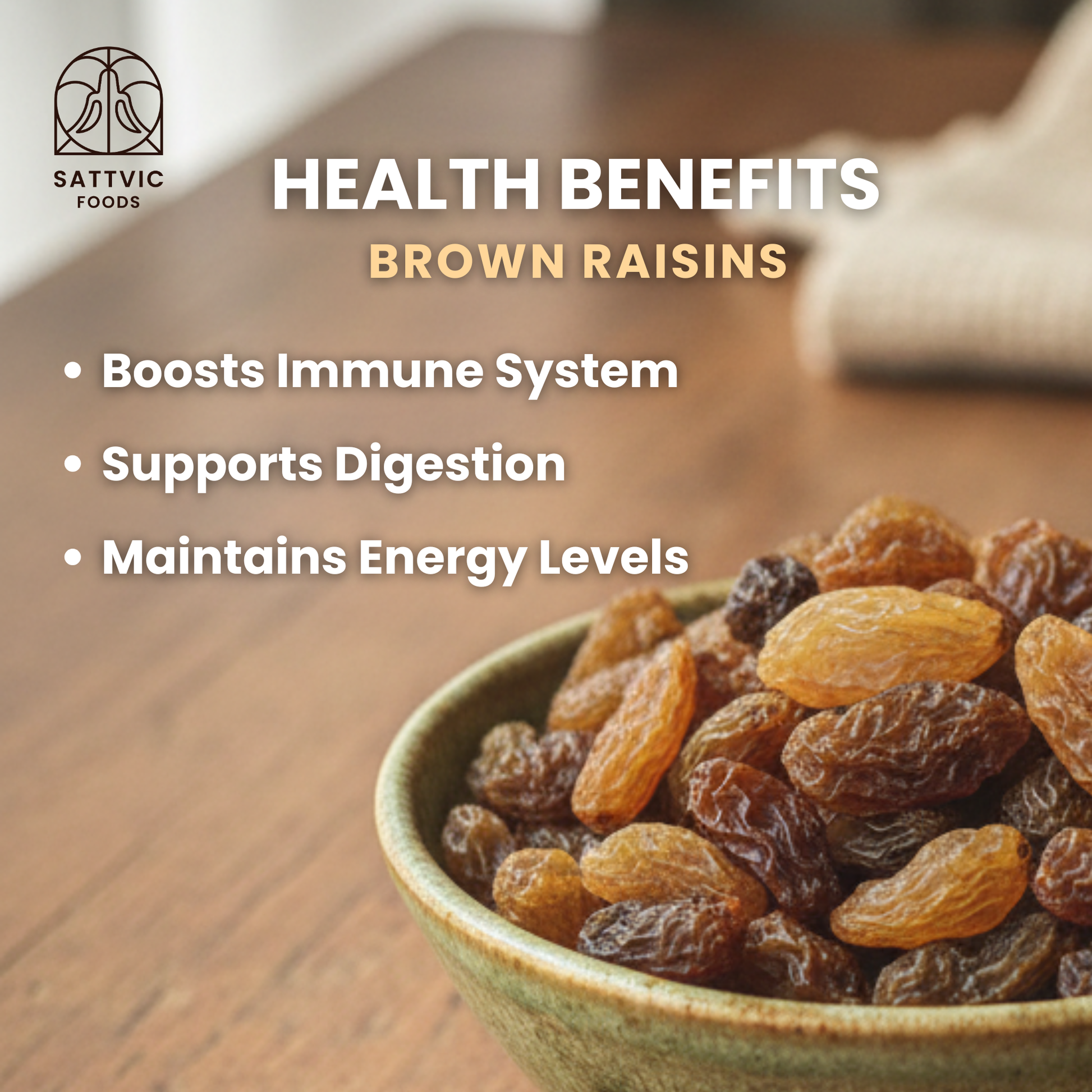 Brown Raisins | Jumbo, Sun-dried & Unbleached