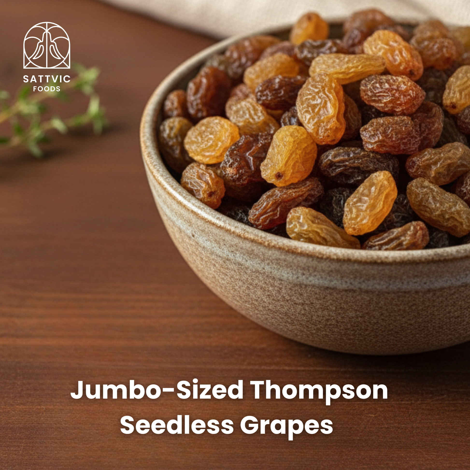 Brown Raisins | Jumbo, Sun-dried & Unbleached