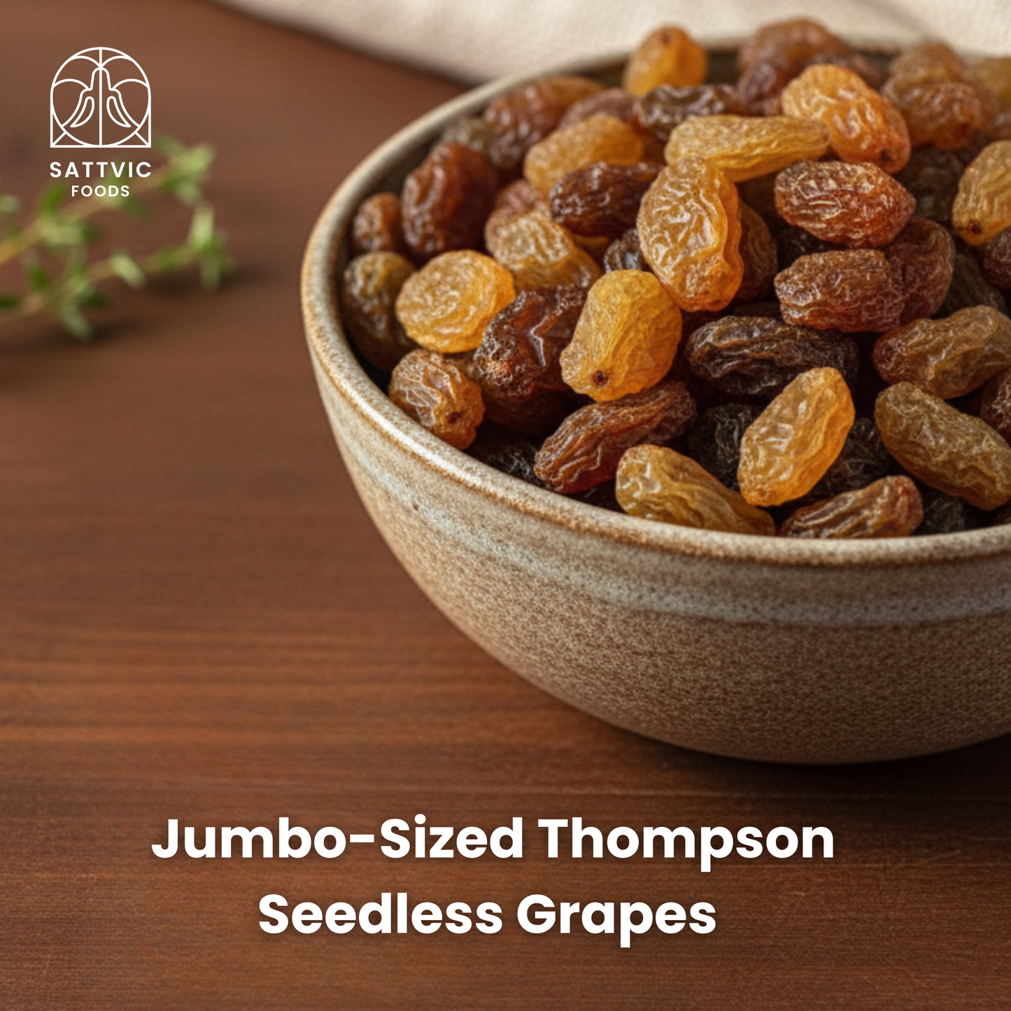 Brown Raisins | Jumbo, Sun-dried & Unbleached