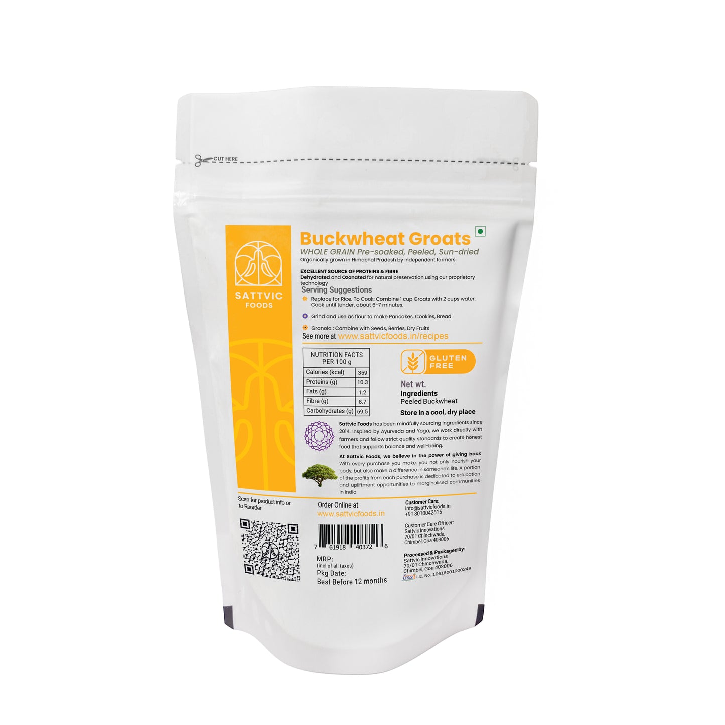 Buckwheat Groats | Gluten-free, Protein & Fibre Packed