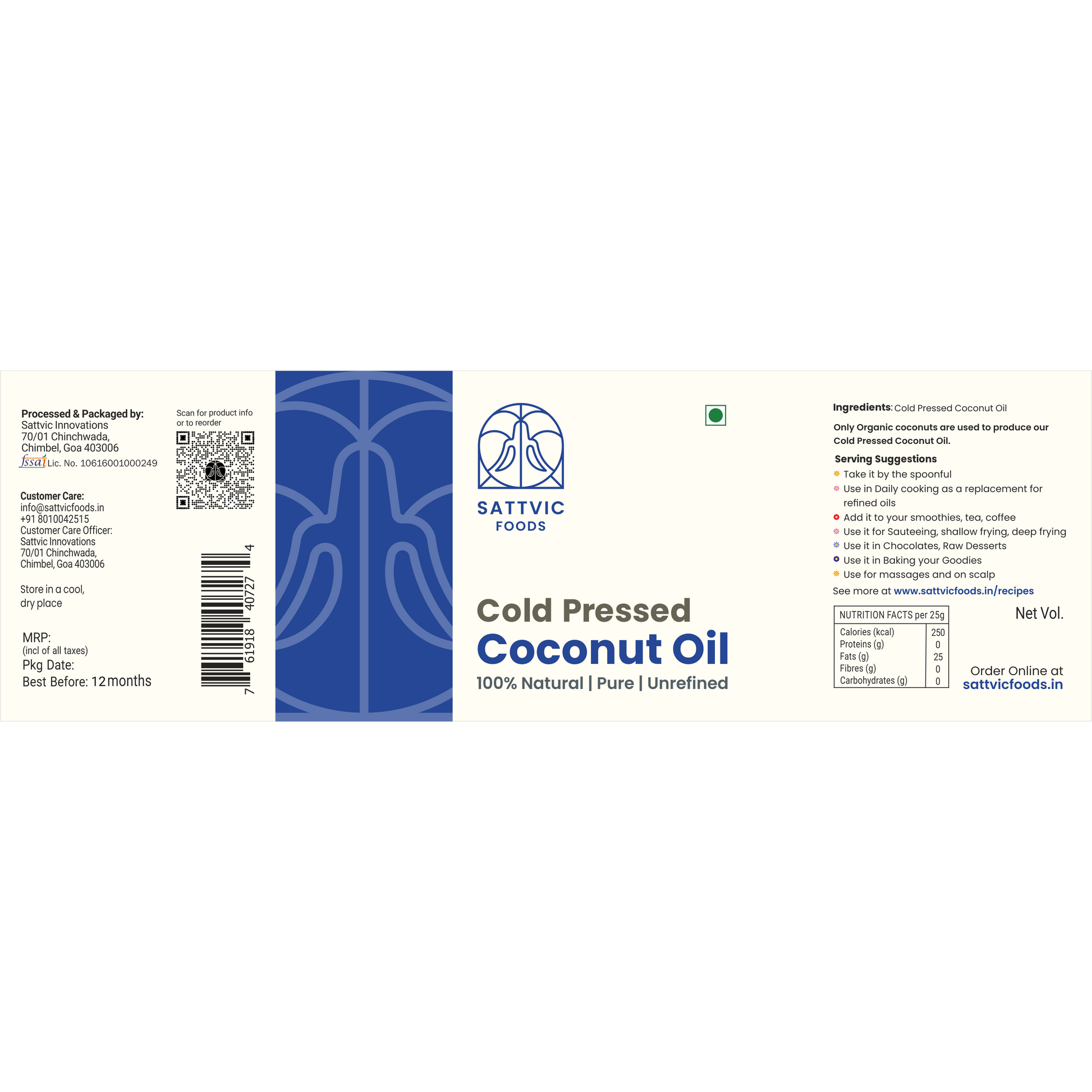 Coconut Oil | Cold Pressed | Natural and Unprocessed