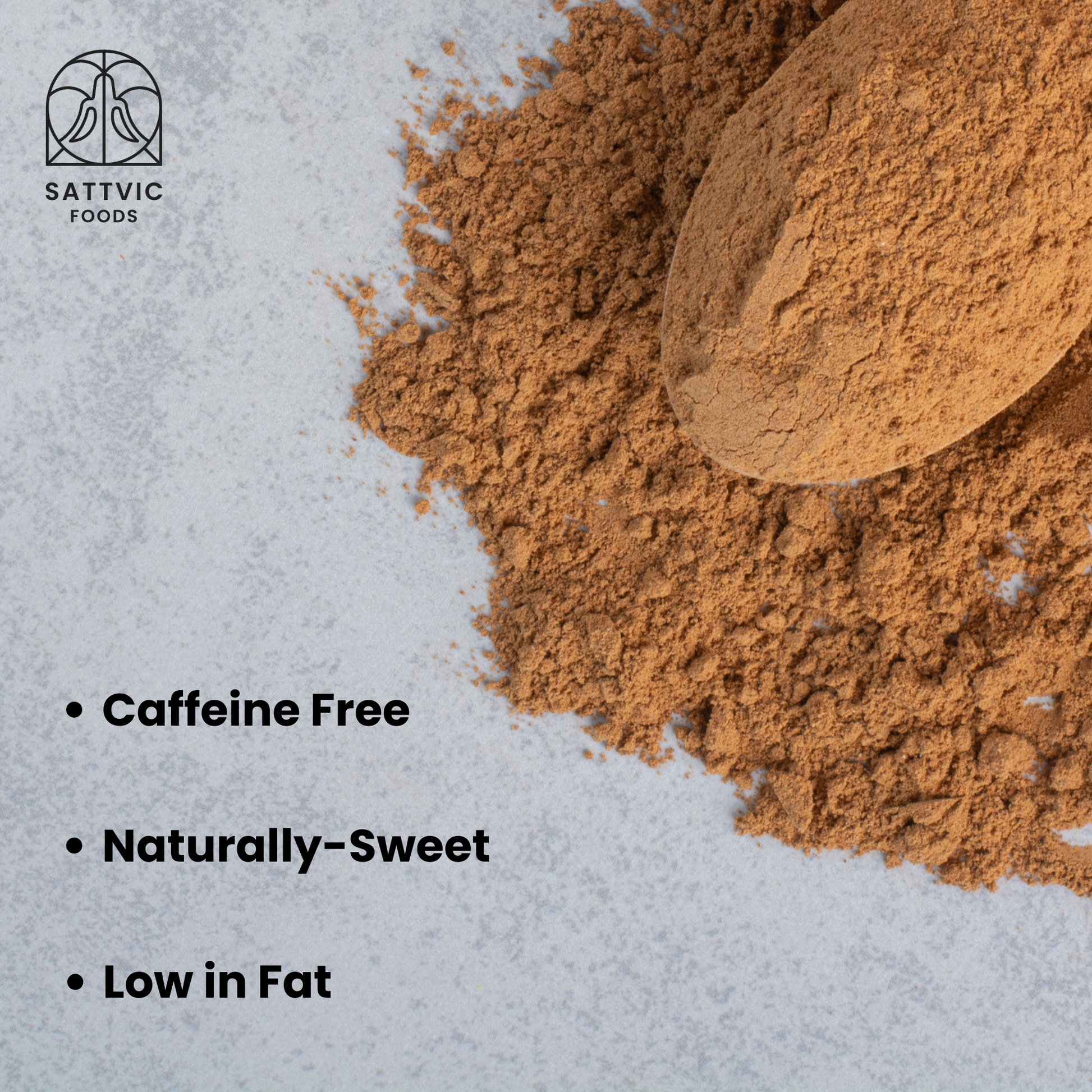 Carob Powder Light | Caffiene-Free, Vegan, Cacao Substitute