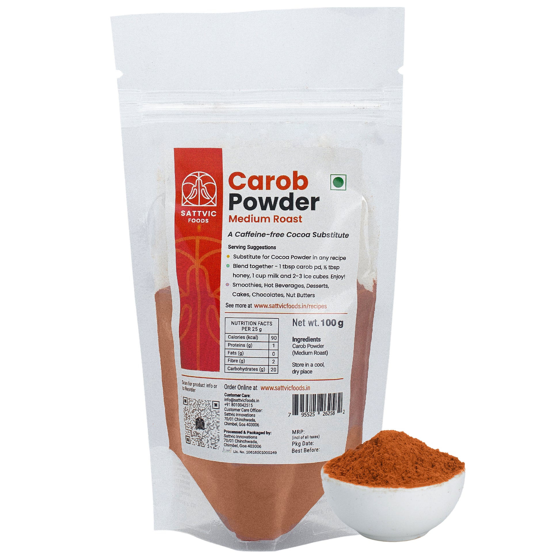 Carob Powder | Medium Roast | Caffeine-Free