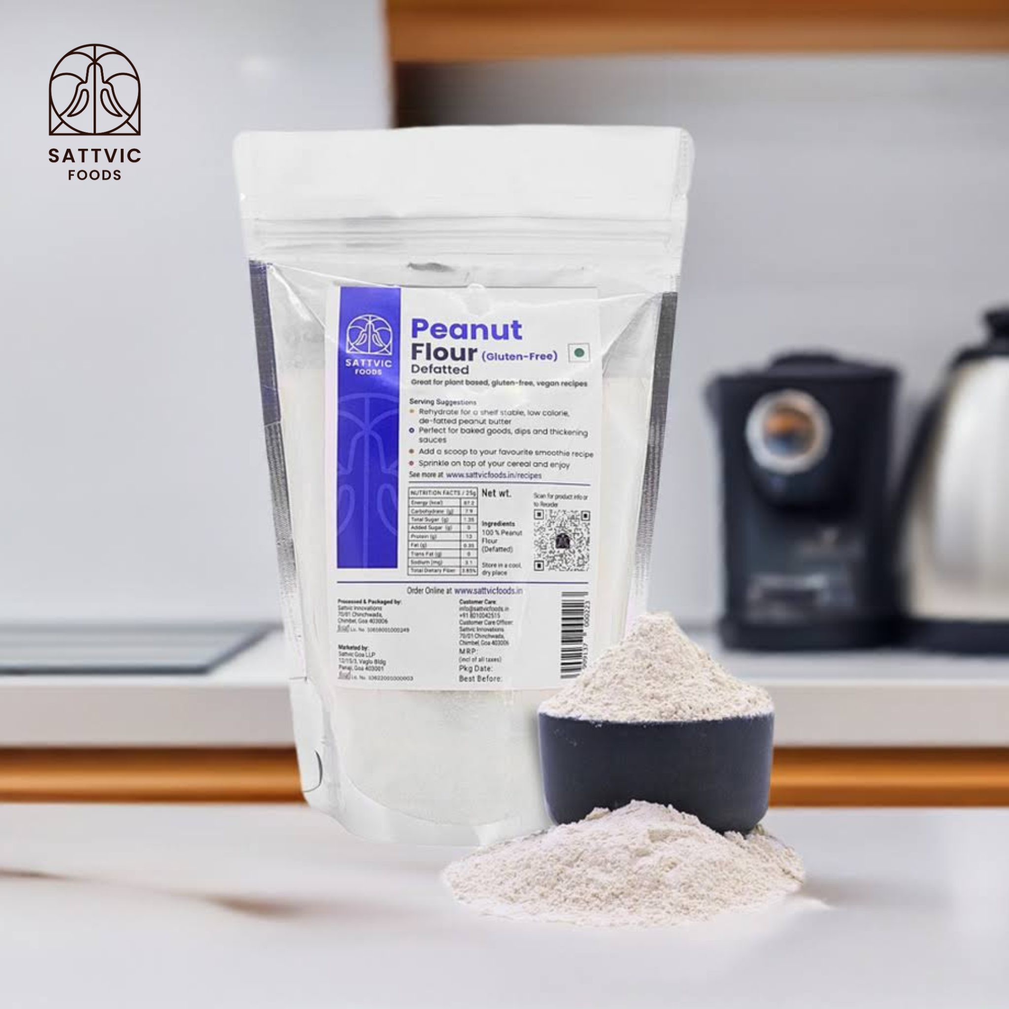 Defatted Peanut Flour | Plant-Based & Gluten Free – Sattvic Foods