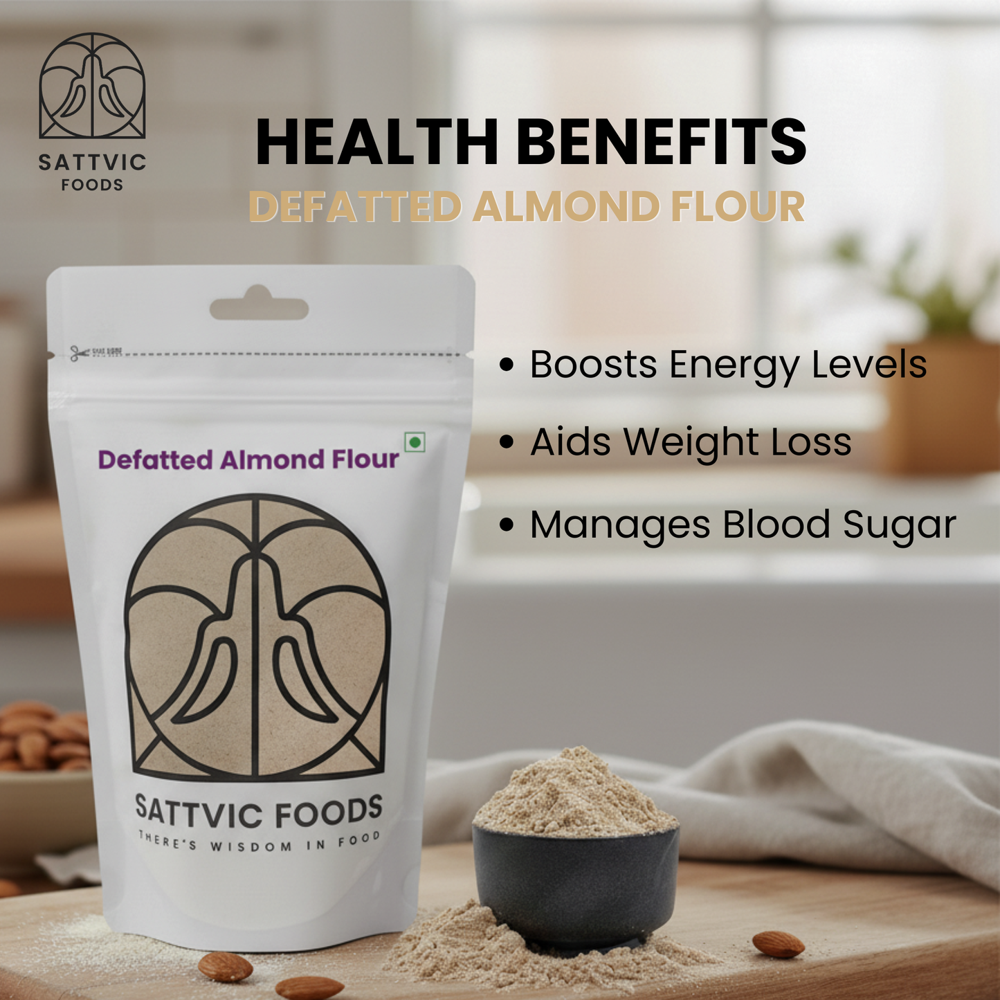 Defatted Almond Flour | Unblanched, Keto & Gluten-Free