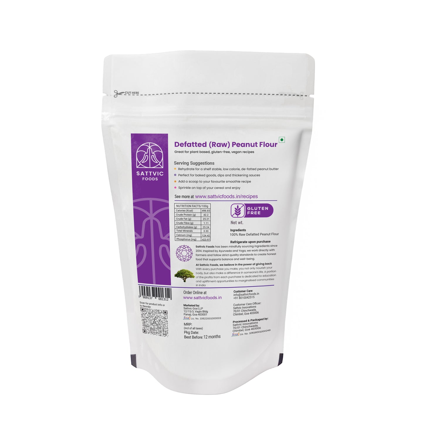 Defatted (Raw) Peanut Flour | Plant-Based & Gluten Free