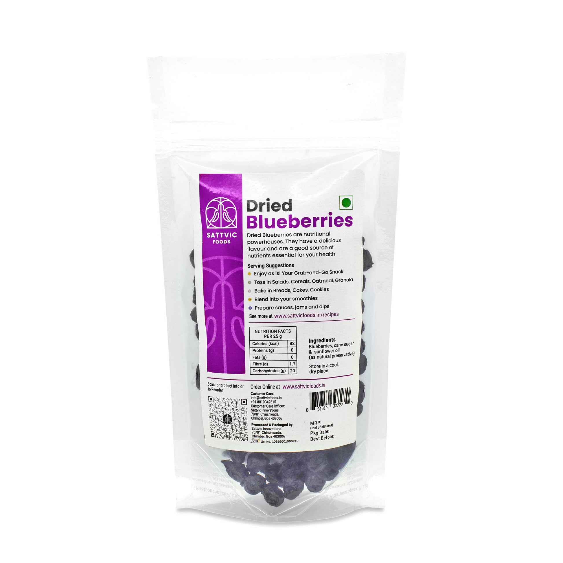 Benefits of dried blueberries