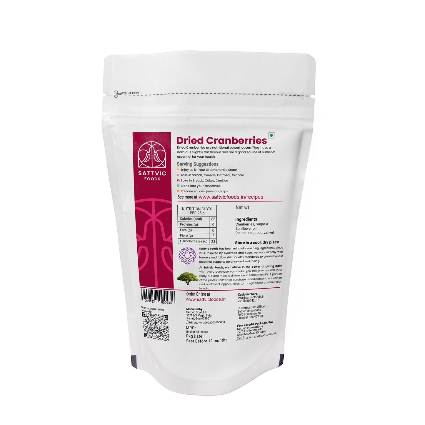 Dried Cranberries (from Canada) | Natures Superfood