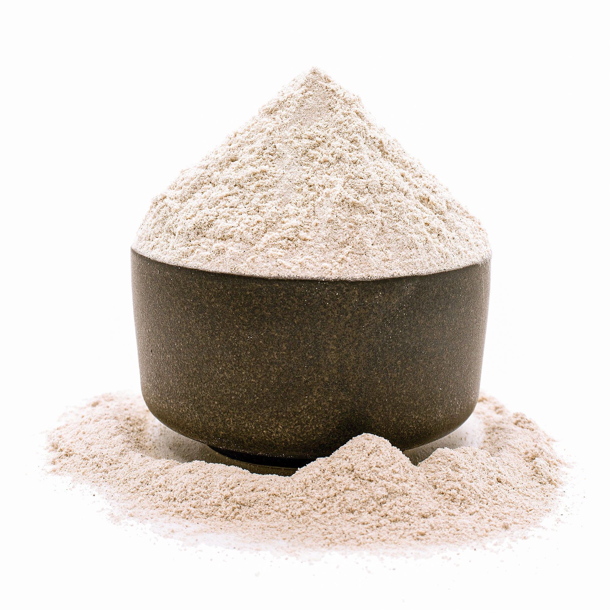 A bowl of khapli wheat flour