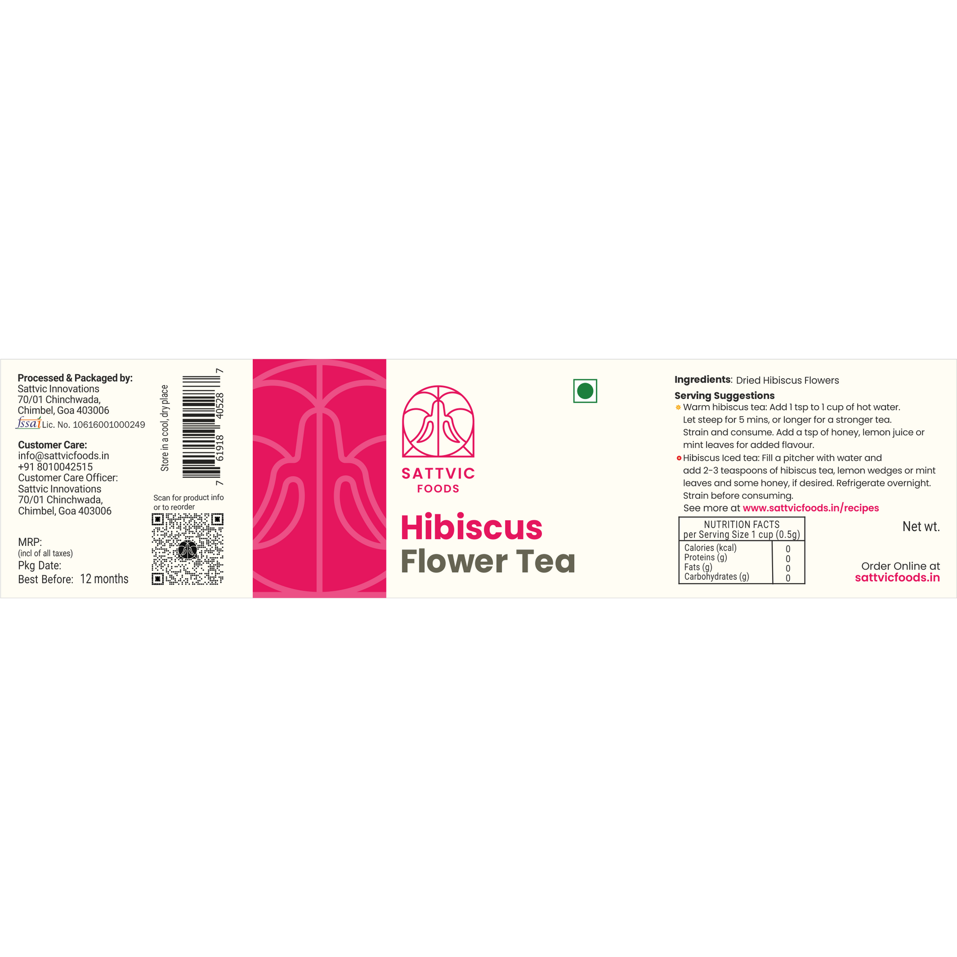 Hibiscus Flowers - Herbal Tea (Kashmir)