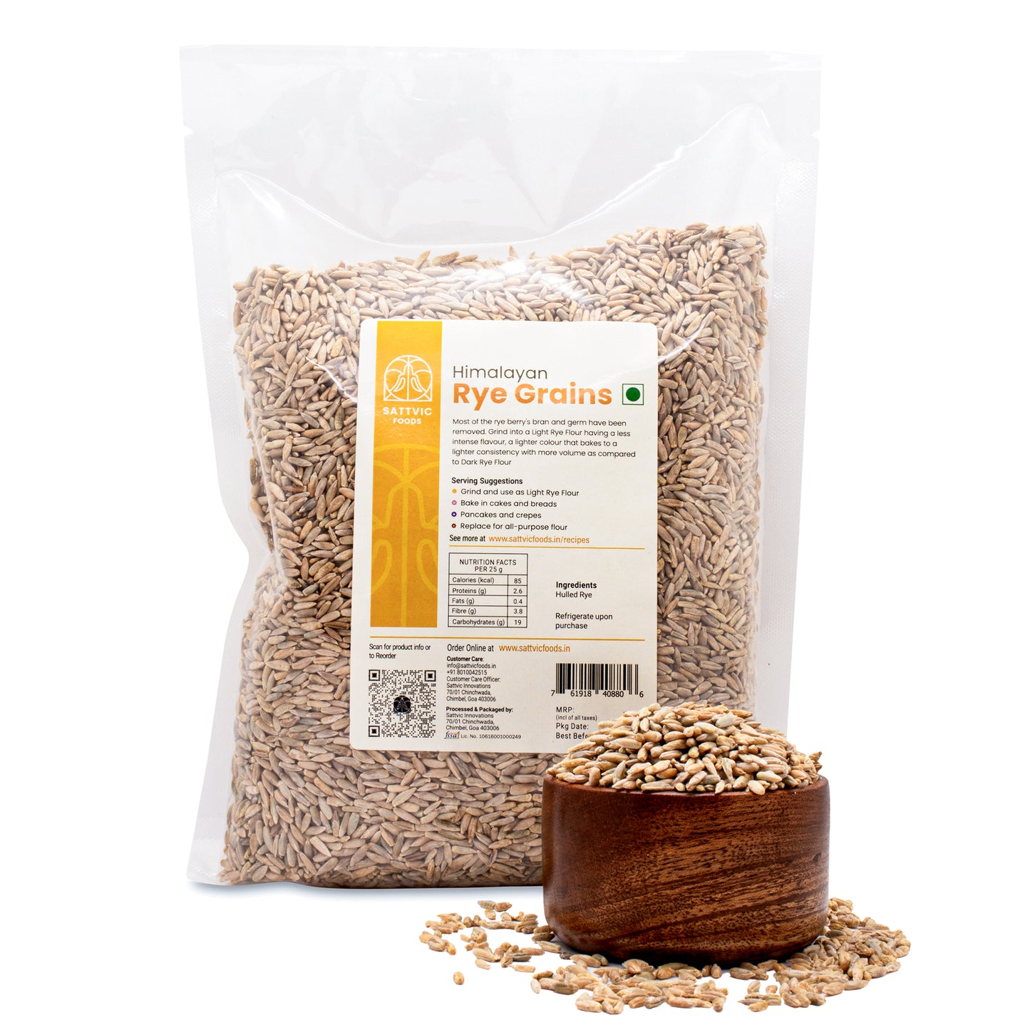 Rye grains