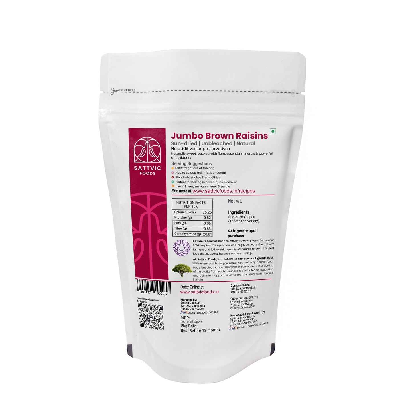 Brown Raisins | Jumbo, Sun-dried & Unbleached