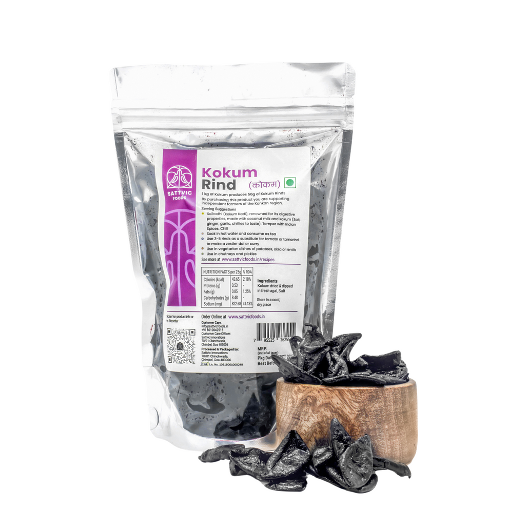 Kokum Rind Powder Kokum Rind | Nutrient-Packed, Digestive Aid – Sattvic Foods