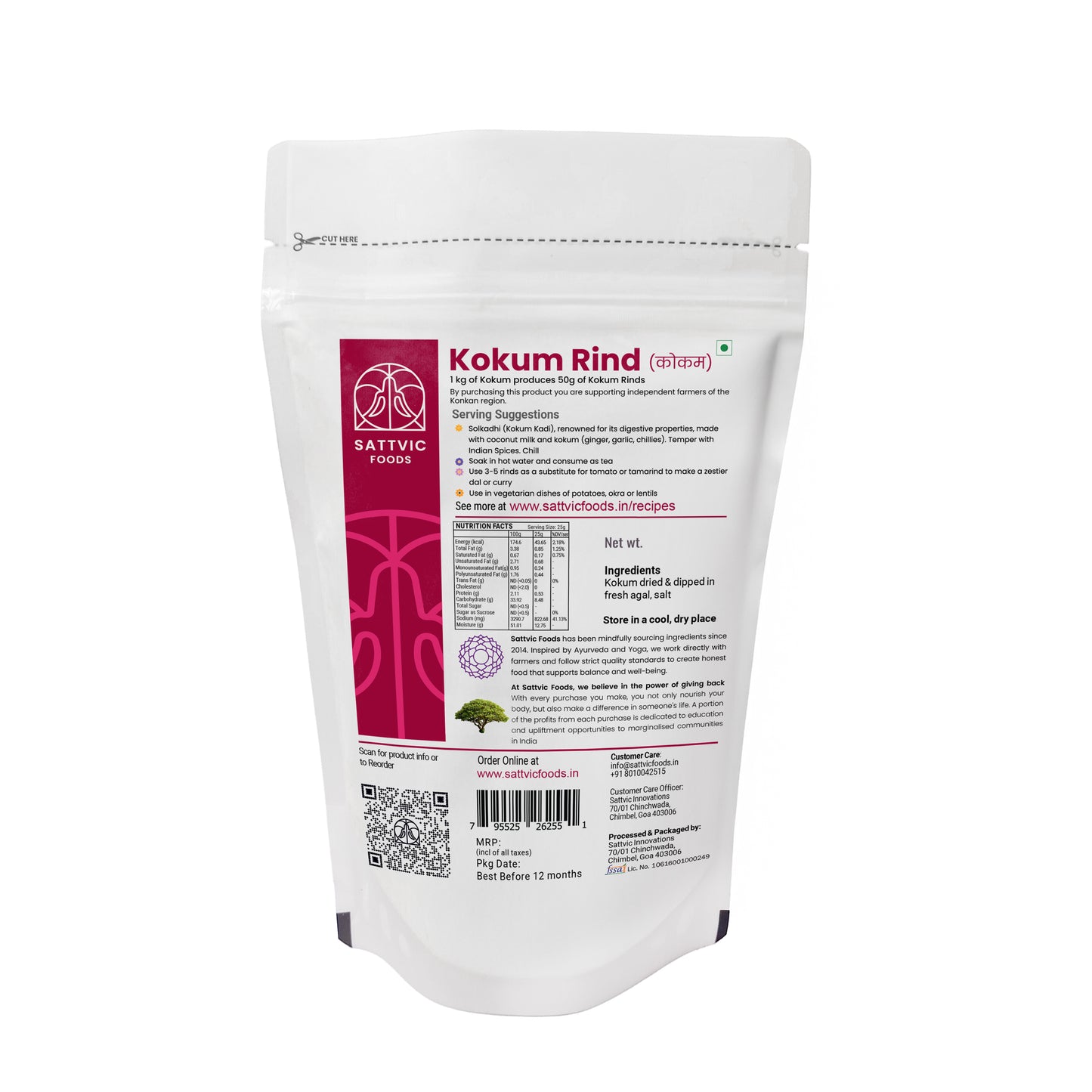 Kokum Rind | Nutrient-Packed, Digestive Aid | Preserved with Salt